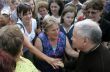 Jarosław Kaczyński na terenach dotkniętych powodzią w woj. małopolskim - 7 czerwca 2010